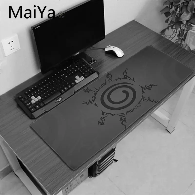 MaiYa пользовательский Наруто Логотип DIY дизайн игровой с узором коврик для мыши большая акция большой игровой коврик для мыши клавиатуры коврик