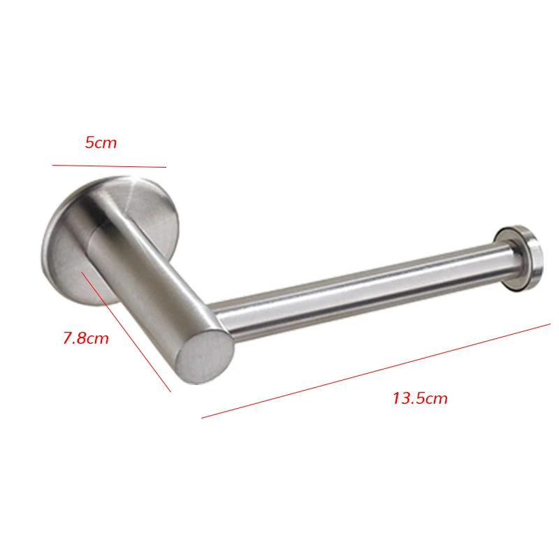 15cm large Self Adhesive Wall Mounted Stainless Steel Toilet Paper Roll Holder Racks Holder Kitchen Roll Tissue Stand Organizer