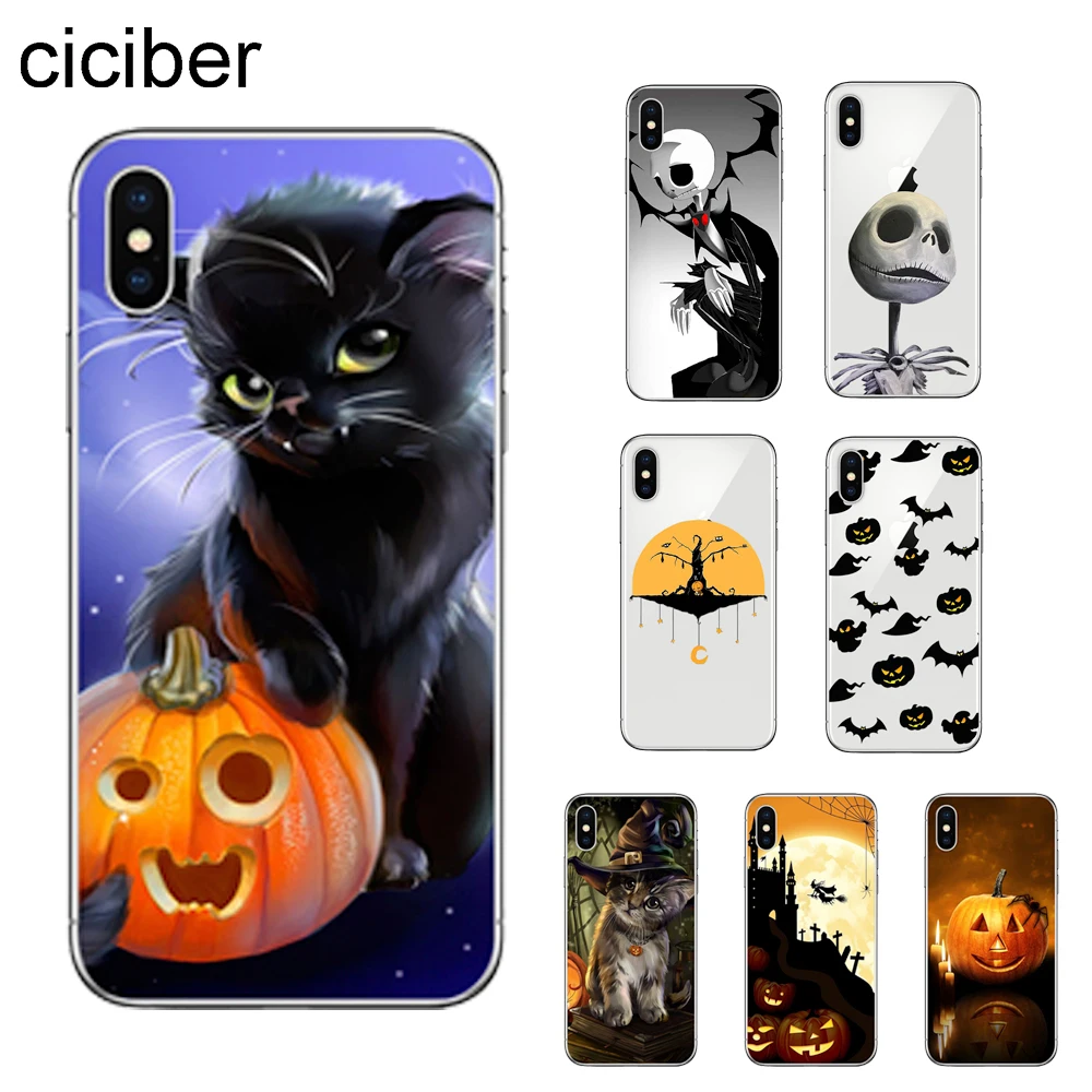 Ciciber Хэллоуин Тыква телефонные чехлы для Apple iPhone 11 Pro Max X XR XS MAX 7 8 6 6s Plus 5 5S SE Мягкий
