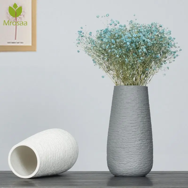 

Newest Ceramic Vase Simple Modern Vase Colorful Ceramic Flower Vase Minimalist Desktop Large Vase Home Decorative Creative Craft