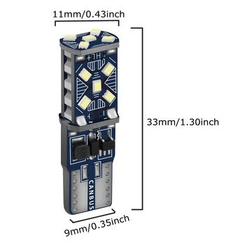 2-Pack T10 W5W LED Parking Lights 6
