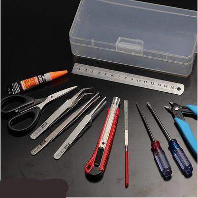 2019Y Новинка 1 шт. 10084/10085/10086/10070/10108 Ailemao мини 4WD автомобиля W1 шасси обучающая игрушка автомобиль новое белое платье с изображением из «Звездных Войн набор инструментов - Цвет: 1set car tools