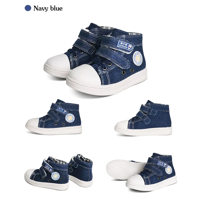 Ortoluckland Children Casual Shoes Denim Canvas Summer Spring Orthopedic Footwear For Kids Boy Girls School Runing Sporty Bootie