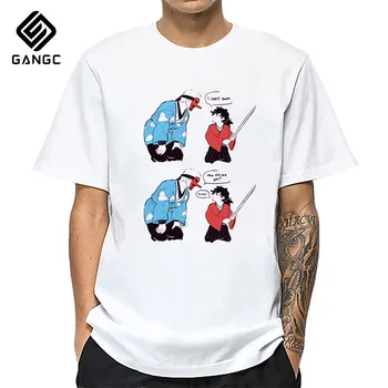 

man Ulzzang Harajuku Shirt 90s Cartoon Graphic Kimetsu No Yaiba Kawaii T-shirt Japanese Anime Demon Slayer T Shirt