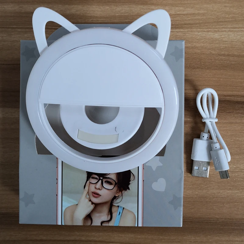 Новое поступление USB зарядка портативная вспышка для селфи светодиодная камера