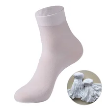 5 пар/10 пар, новые эластичные носки из полиэстера для мужчин и женщин, носки без пятки средней длины, Длинные дышащие чулки в полоску