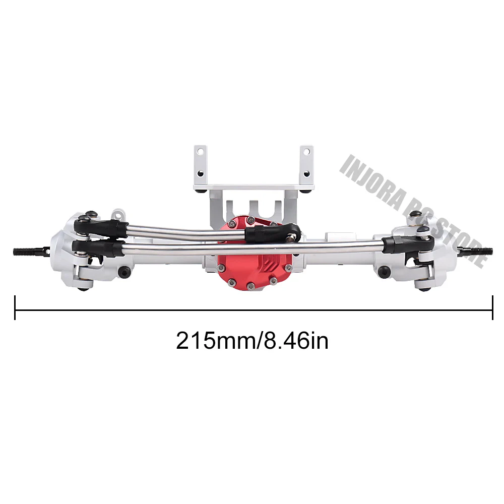 RC черный/серебристый CNC металлический передний задний мост для 1:10 Масштаб RC Гусеничный автомобиль осевой SCX10 II 90046 90047 Запчасти для обновления