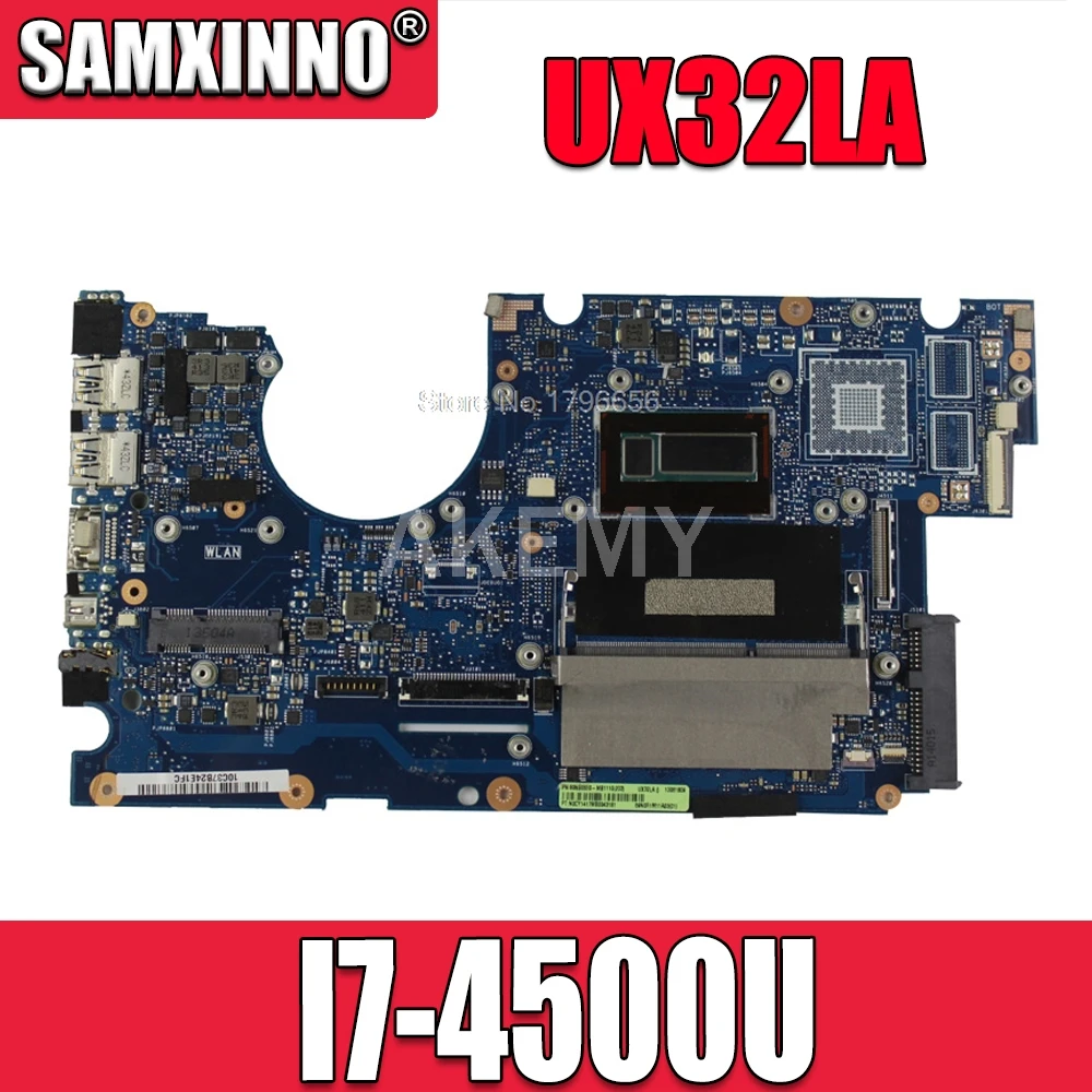 Original For Asus UX32LA Laptop motherboard UX32LA-LN REV2.0 Mainboard Processor i7-4500 4G Memory HD Graphics 4400 100% tested |