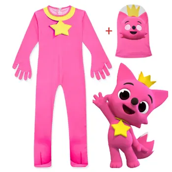 

New Shark Fish Baby Fox Siamese Costume Magic Girl Costume Kids Girls Halloween Party Funny Show Costume Christmas