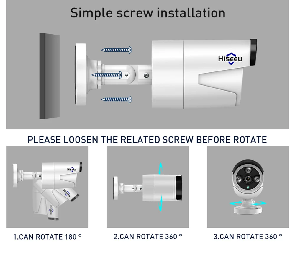 Hiseeu HD 8CH NVR 1080P видеокамера POE CCTV система Комплект 2MP наружная Водонепроницаемая ip-камера POE Домашняя безопасность видео набор для наблюдения