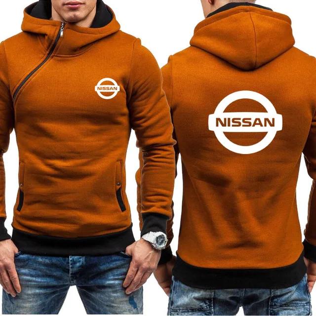 Мужские толстовки с капюшоном, толстовка с логотипом Nissan, модная весенне-осенняя флисовая хлопковая куртка на молнии в стиле хип-хоп, Harajuku, мужская одежда - Цвет: as picture