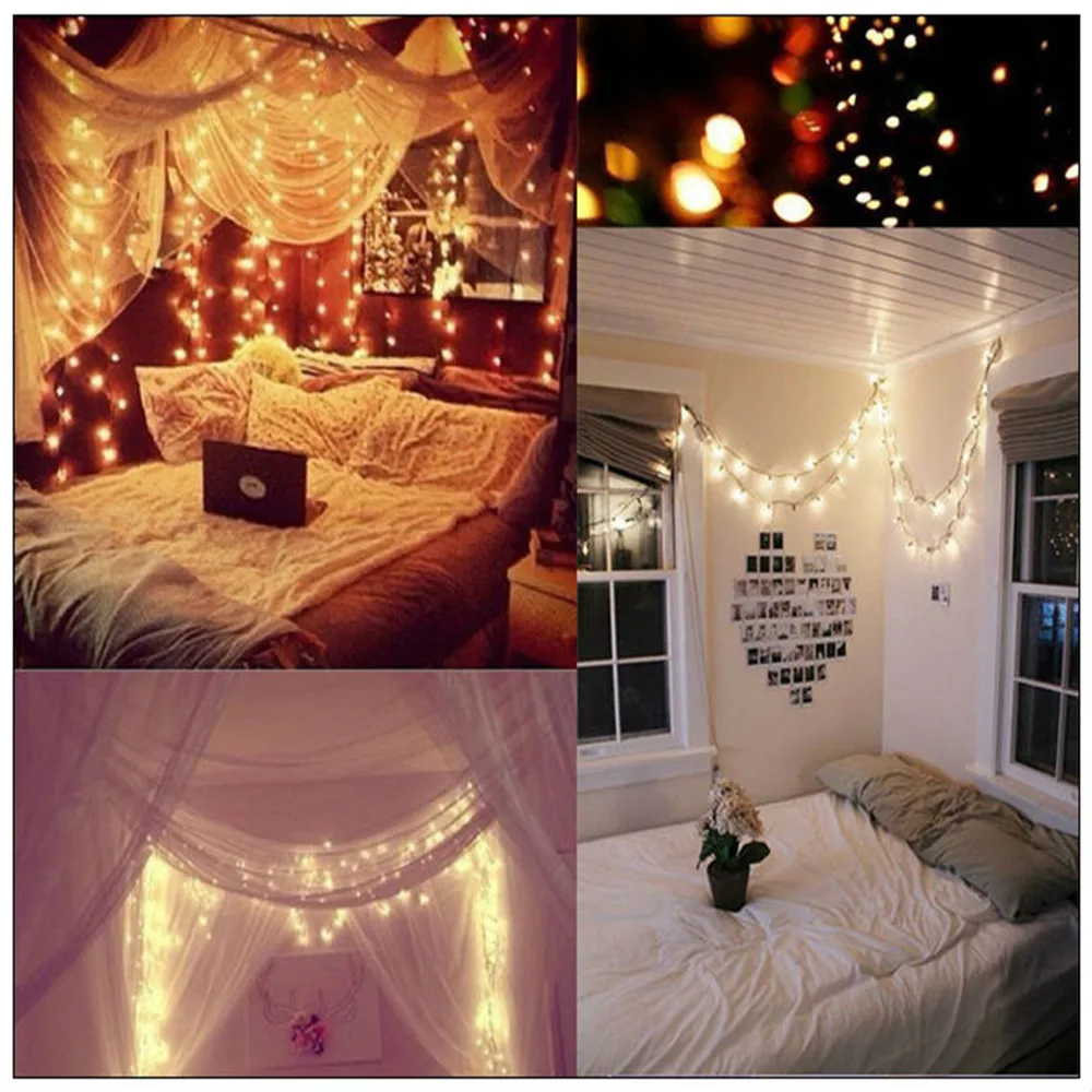 2M/3M/4M/5M/10M Led String Light 3xAA Battery Operated Fairy String Lights Party Christmas Wedding New Year Decoration