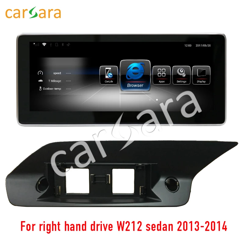 Carsara Android дисплей для E Class правый Привод седан W212 2013 2014 10 25 &quotсенсорный экран GPS