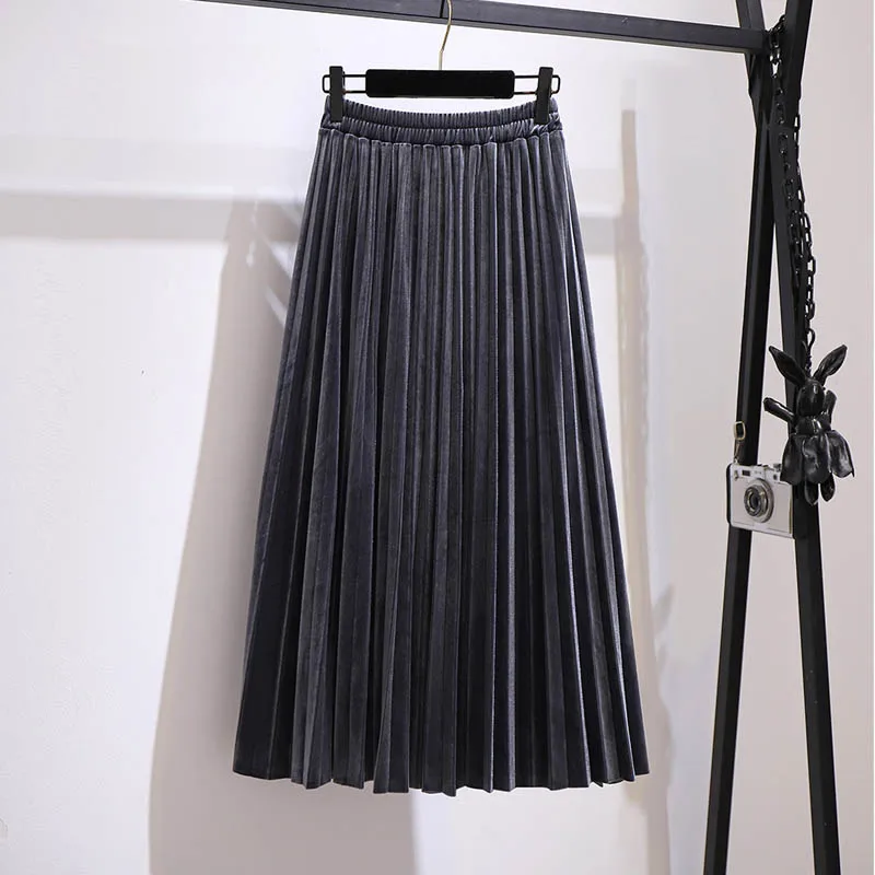 Pleated Skirt Plus Size High Waisted Skirt 5xl Arnsht (XS-5XL