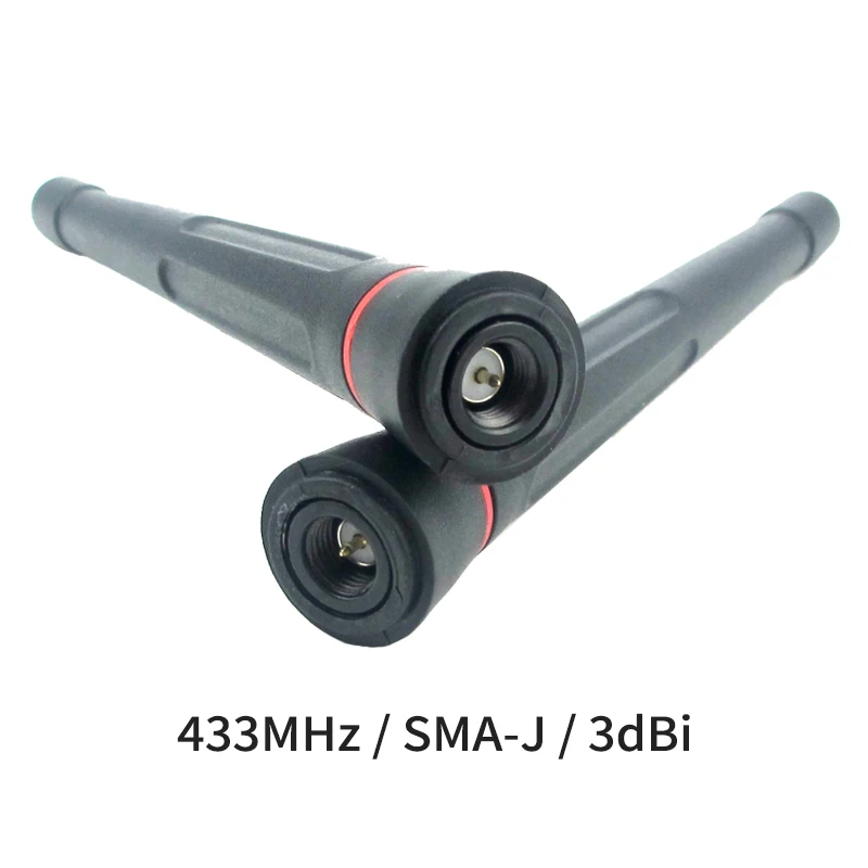 

2pc/lot 433MHz 3dBi High Gain Wifi Antenna 50ohm SMA-J Interface TX433-JZ-10 Straight Rubber Antenna TPEE Waterproof
