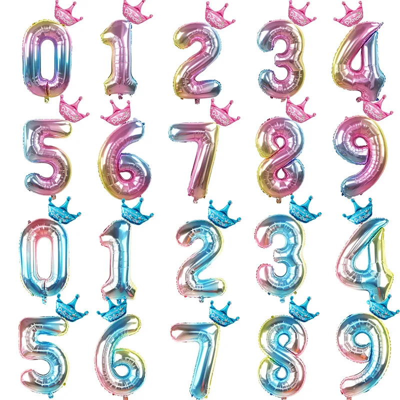 2pcs/set Pink Blue Birthday Party Decor 32