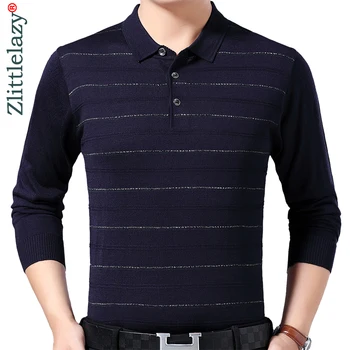 

2019 brand casual luxury fitness long sleeve polo shirt men poloshirt jersey striped mens polos tee shirts dress fashions 93034