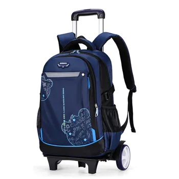 

Trolley Children School Bags Mochila Kids Backpacks With Wheel Trolley Luggage For Girls Boys backpack Escolar Backbag Schoolbag