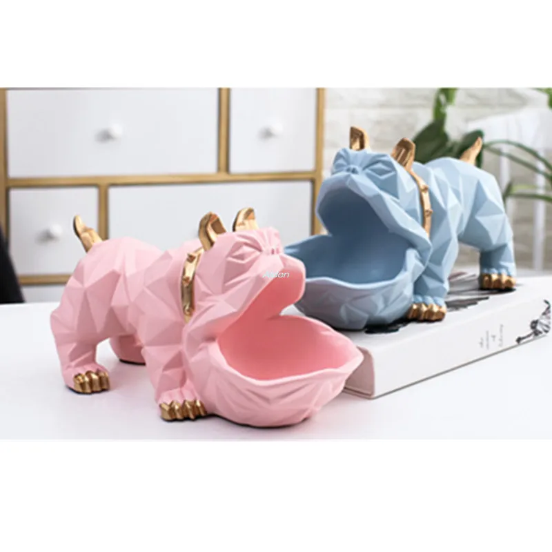 10 "Животное моделирование бульдог Canis ознакомительный Ключ коробка для хранения конфет украшения для дома ремесло креативный подарок