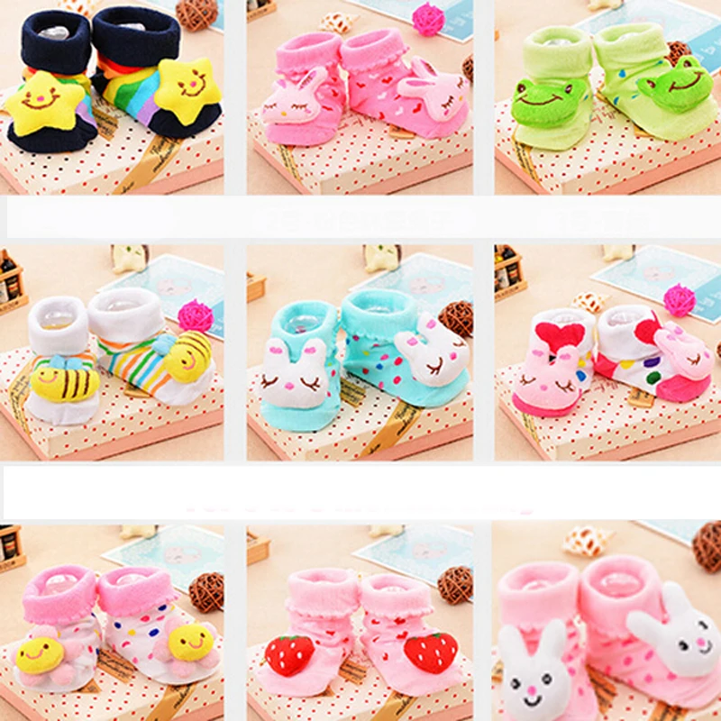 Cartoon Baby Floor Socks Anti-slip Warm Soft for Newborn Infant Toddler Socks Autumn Winter Cotton Breathable Foot Socks