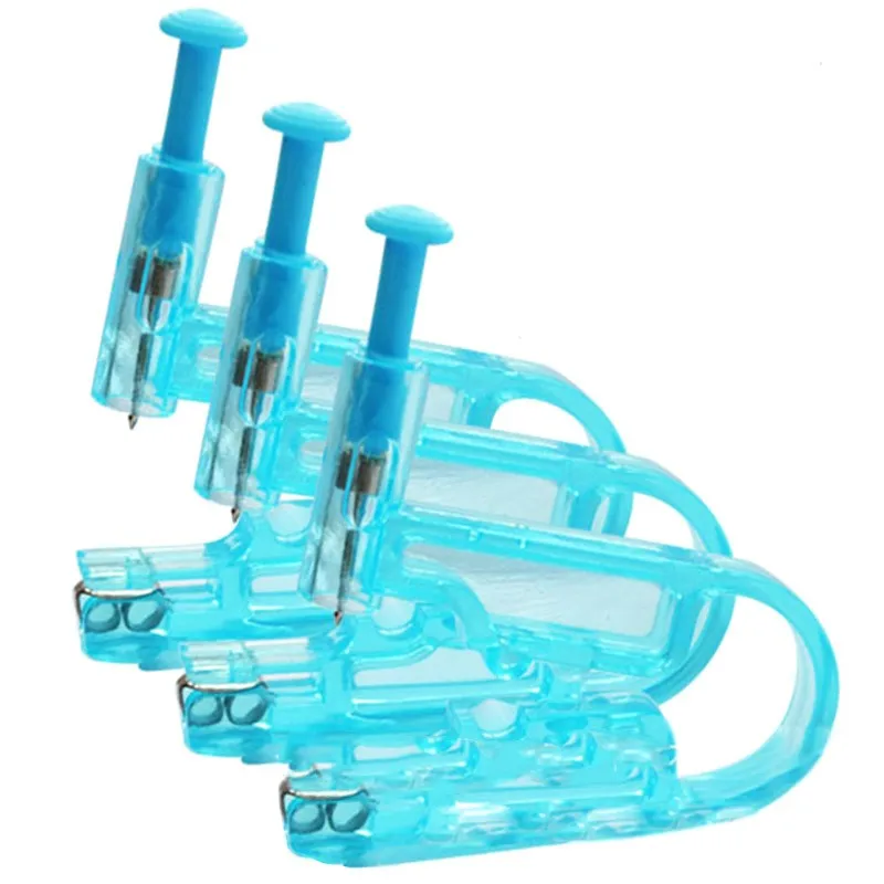 2pcs Disposable Ear Piercing Gun Safety Ear Piercing Gun Unit Tool With Ear Stud Asepsia Pierce Kit