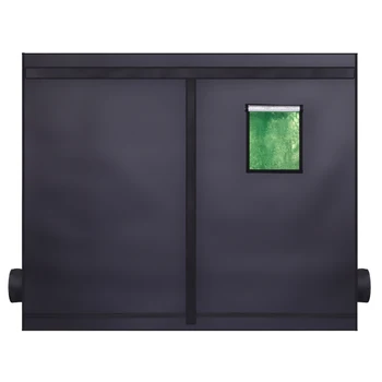 

240*120*200cm Home Use Dismountable Hydroponic Plant Grow Tent with Window Black