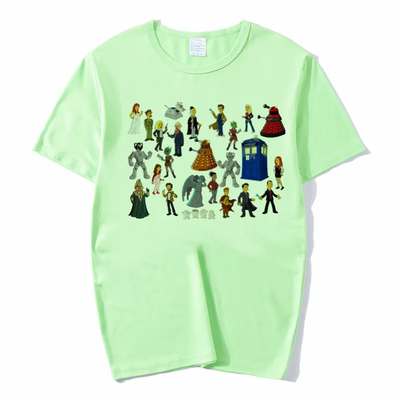 HCP4115B-green Для женщин сериала "Доктор Кто" Dr. Кто, далеки Exterminate к победе комедий Harajuku футболка унисекс скейтборд футболка Для мужчин одежда для улицы; одежда для - Color: HCP4115B-green