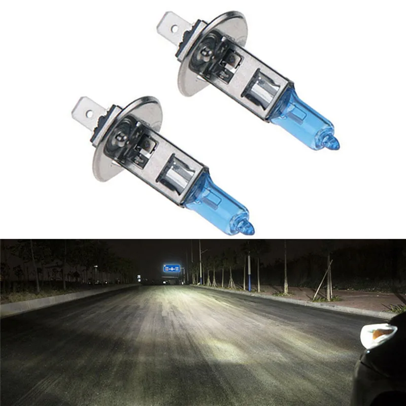 2 шт. H1 12V 100W низкое потребление Высокая мощность Unversal сфокусированное стекло