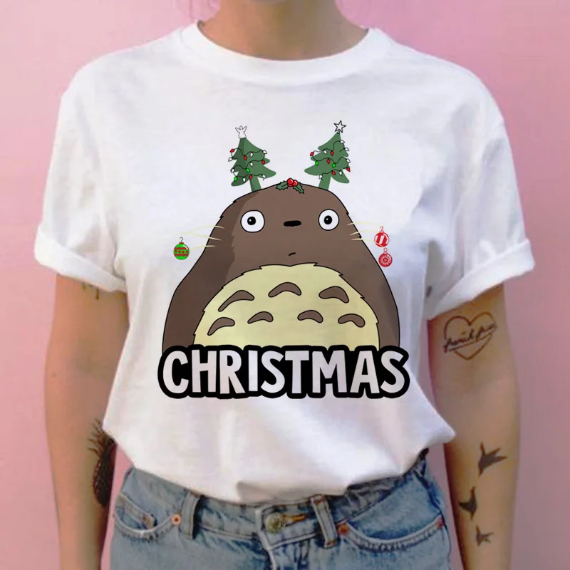 Totoro/женская футболка с рисунком из мультфильма «Унесенные призраками Тоторо», Новая графическая женская футболка с изображением японского ульцзанга, одежда, футболка, топы, футболки tumblr