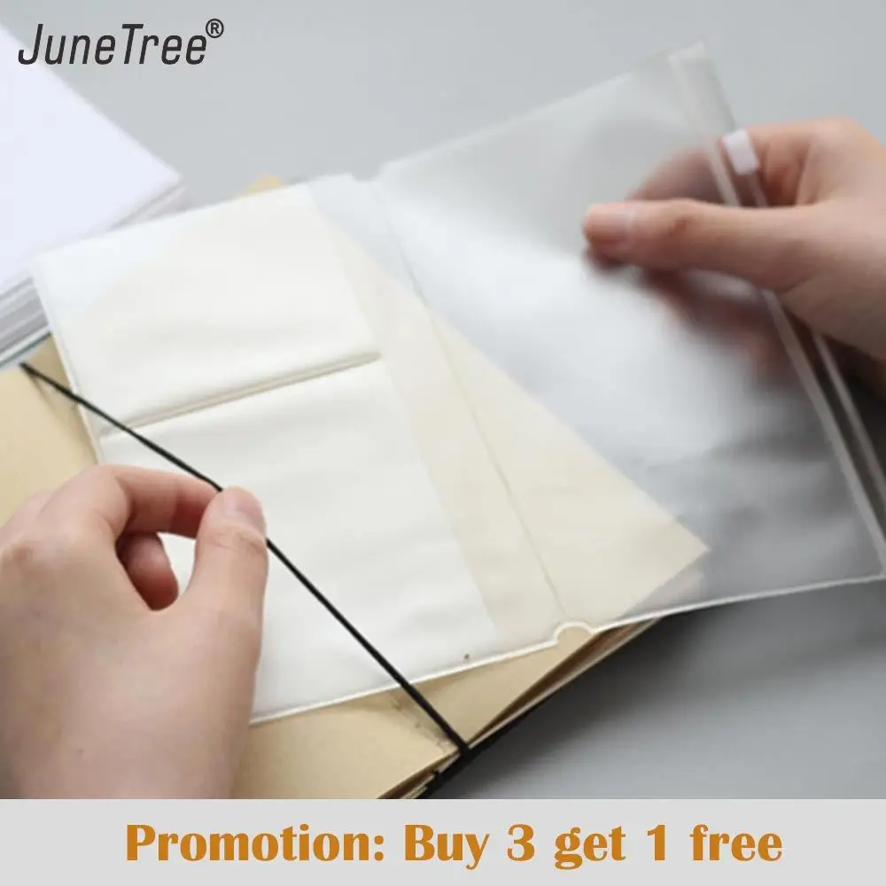 Protector de hoja de pvc con cremallera para diario de viaje, bolsa de almacenamiento para tarjetas de negocios, accesorio, Bolsa porta tarjetas