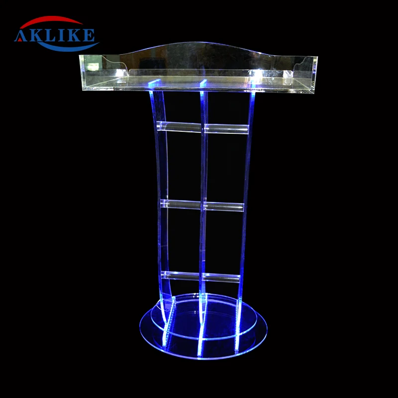 Spider folding lectern acryl glass clear