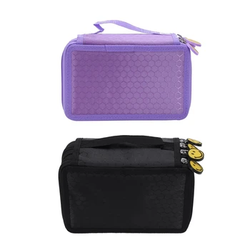 

2 Pcs Pencil Bags Pencil Cases Pencil Box Pencil Case Pencil Boxes A Pencil Case, Purple & Black