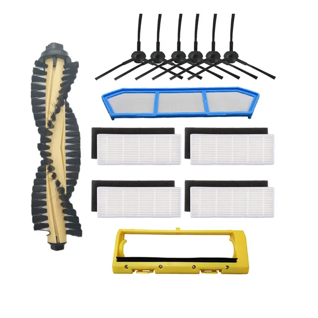 iLife A40 A4S Polaris PVCR 0826 0726W Amibot Spirit ICE H2O Smart Robot Gutrend Style 220 Main Side Brush Hepa Filter Mops Parts Set 5