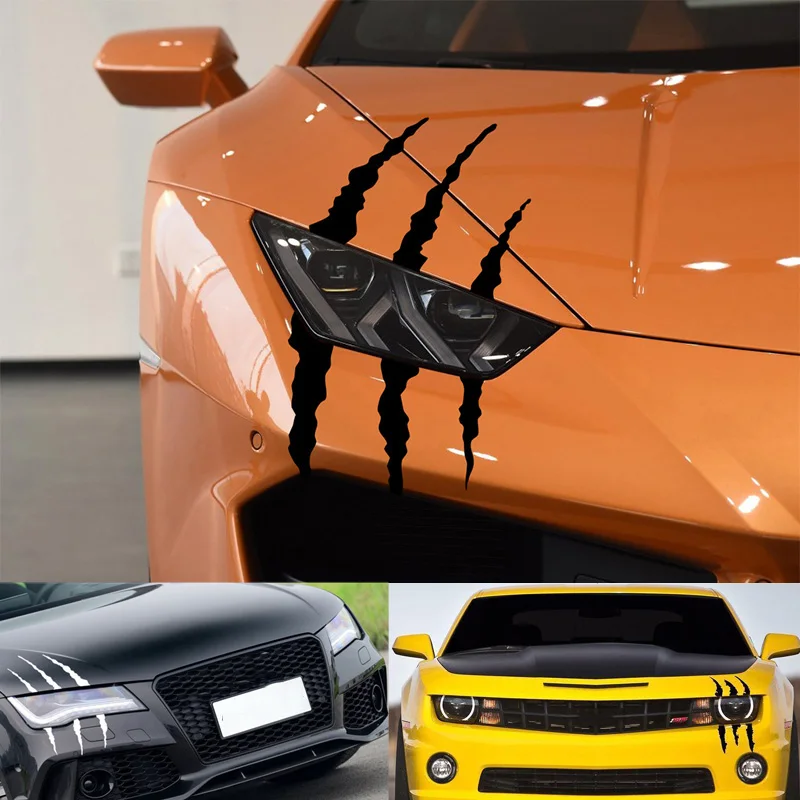 

Headlight Fashion Reflective Car Stickers for opel astra peugeot 307 bmw e46 kia cerato nissan teana seat ibiza