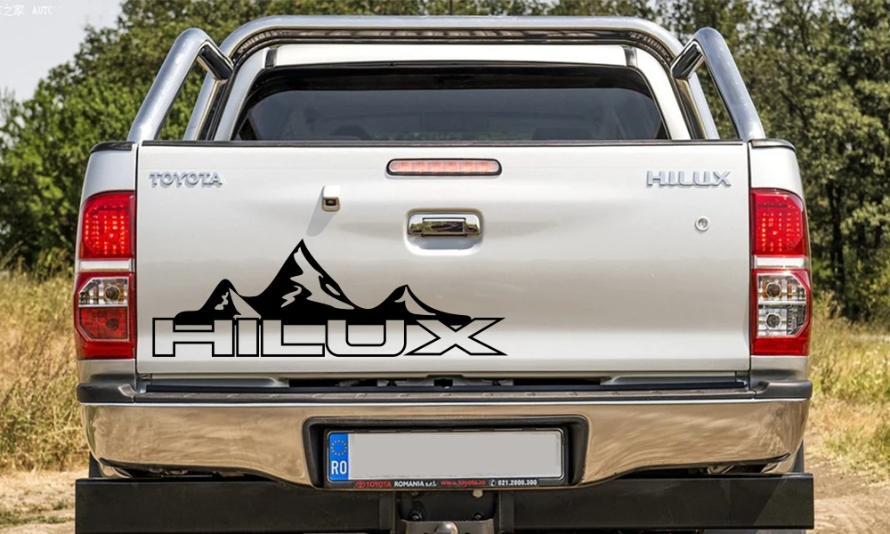 Наклейки на дверь машины для Toyota Hilux Revo Vigo авто задний багажник виниловая пленка переводная Спортивная Автомобильная декоративная