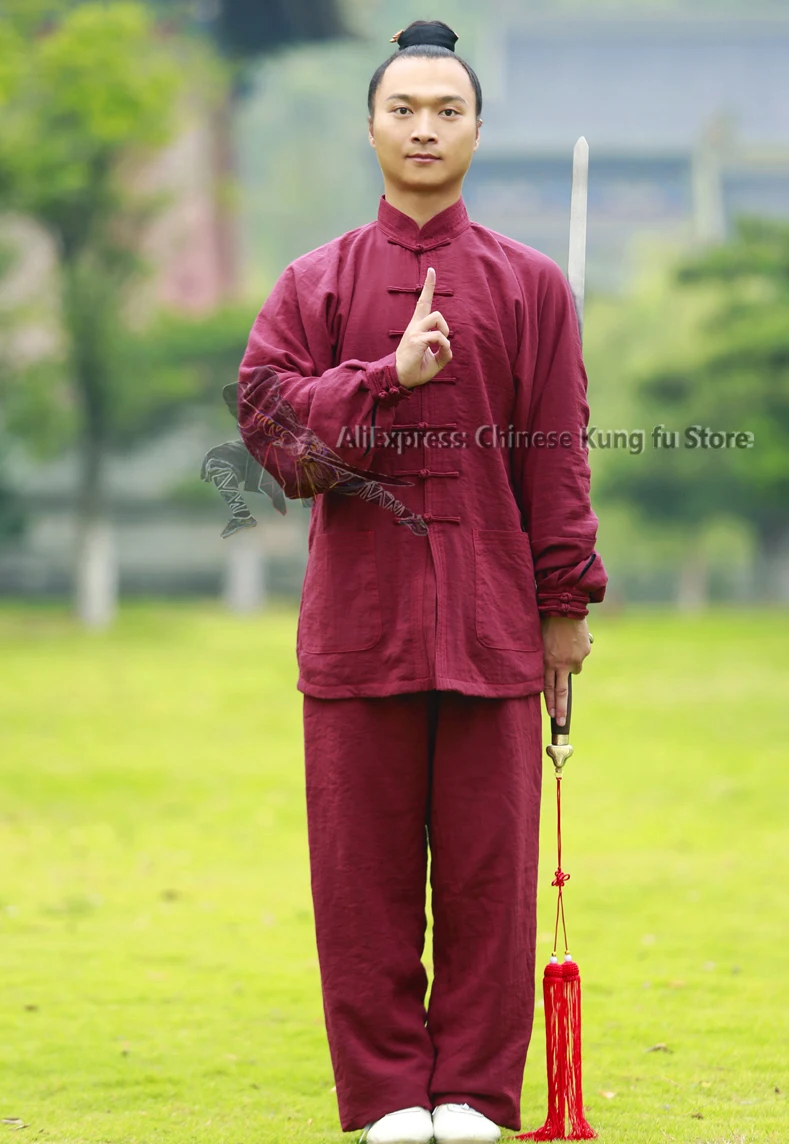 亚麻加绒太极服3 副本