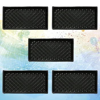 

5 Pcs Flat Tray Practical Household Durable Seed Sprouter Succulent Grower for Park Dorm