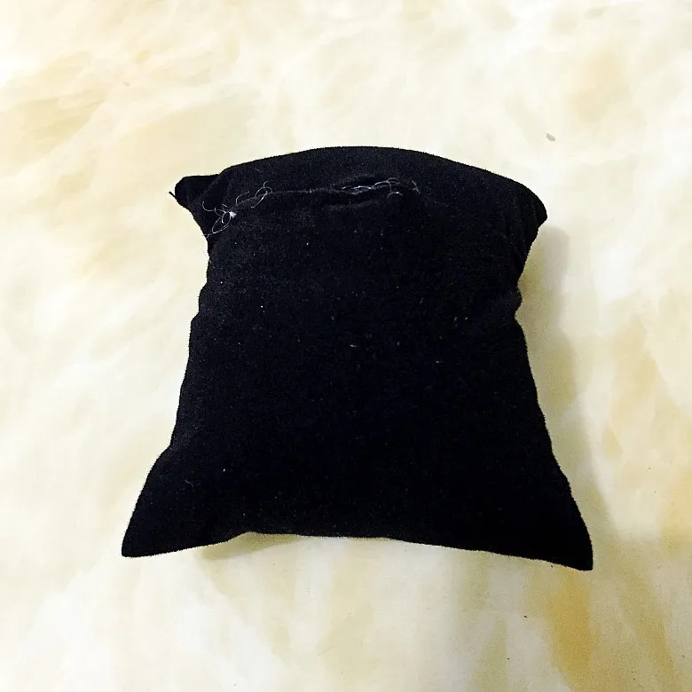 5 х бархатный браслет часы дисплей ювелирных изделий подушка черный - Цвет: black