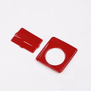 

ABS Cigarette lighter trim USB Socket Red Frame Sticker Panel Waterproof