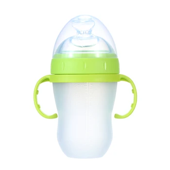 

150ml/240ml Silicone Baby Bottle baby Rice Cereal bottle feeding bottle children mamadeira nipple bottle for Babies Toddler