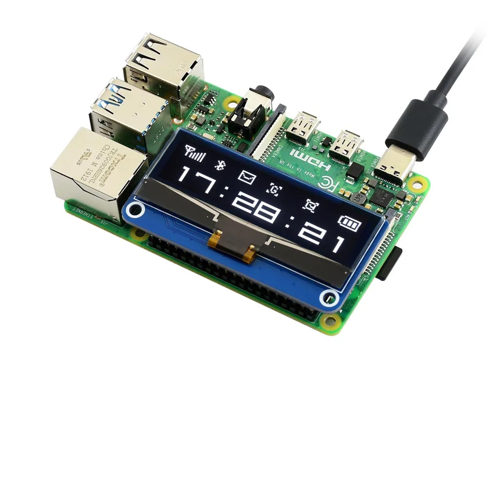 Raspberry Pi 4B 2,2" oled-дисплей плата расширения Модуль поддержка SPI/I2C/Jetson Nano/Raspberry pi 4B