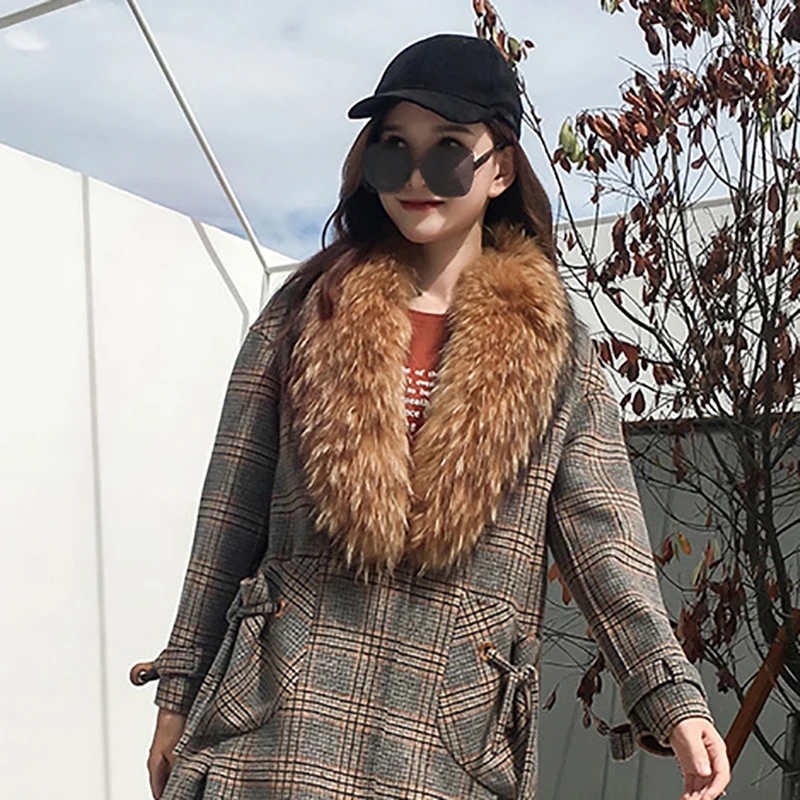 Faux Fox Fur Collar Fashion Fur Trim For Hood Winter Warm Furry Strips Fake Fur Collar Scarf For Down Coat Decor Shawl Scarves 6