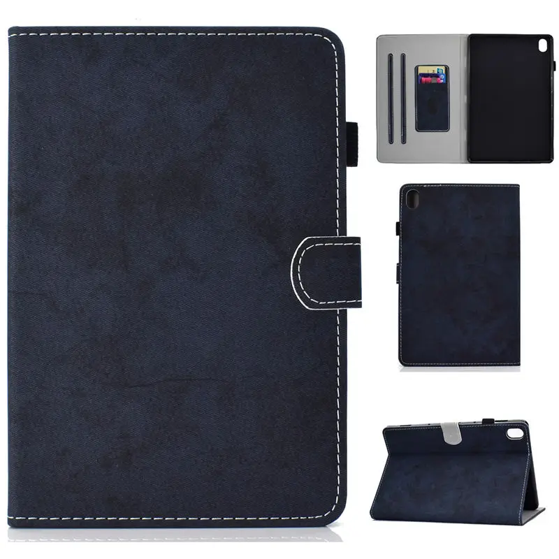 Чехол для huawei Mediapad M6 10,8 PRO SCM-W09 SCM-AL09 Smart Cover Funda чехол для планшета откидная подставка для кожи оболочка+ подарок - Цвет: Dark blue