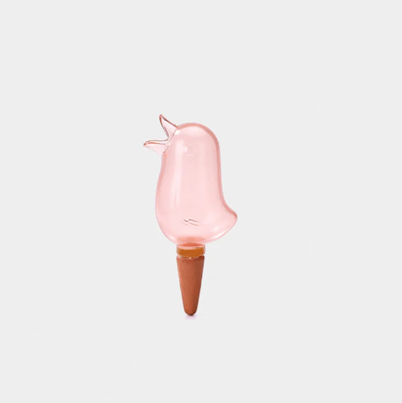 Pink Креативная Птица Автоматический цветок ирригатор бытовой зеленый посадочный горшок капельница инструмент для полива самостоятельно PS красная керамика лейки - Цвет: Pink