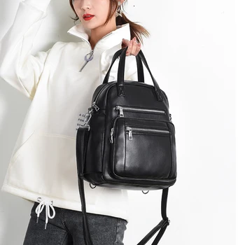 

Vintage Backpack Women Leather Backpacks Female Shoulder Bag Large School Bags for Teenage Girls Travel Backpack 2020