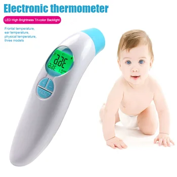 

Hot Non-contact Forehead Infrared Thermometer Digital LED Backlit Hand-held Temperature Meter XJS789