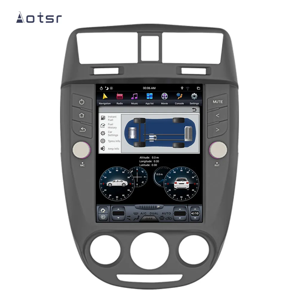 Discount Android 8.1 Vertical screen Tesla style GPS Navigation For Buick Excelle 2008-2015 Auto Radio Stereo Multimedia Player Recorder 6