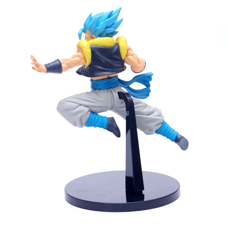 Аниме Рисунок 22 см Dragon Ball Z Broly Супер Saiyan бог синий Gogeta pvc рисунок с рисунками из комикса «Жемчуг дракона», Gogeta Коллекционная модель игрушки