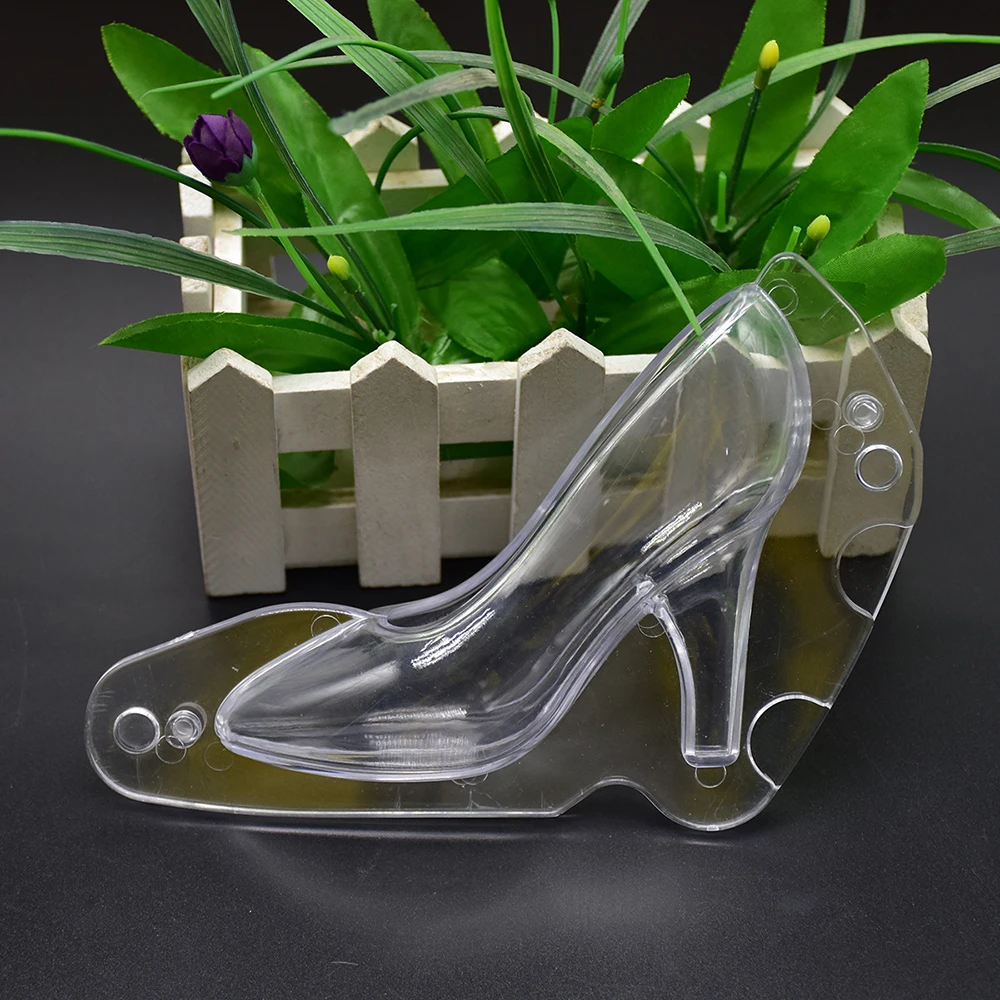 3D обувь на высоком каблуке из поликарбоната PC шоколадные конфеты плесень комплект 3D инструкции по формованию помадка Рождественская форма для торта десерт