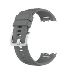 Enhanced Silicone Sport Watch Band - Premium Replacement Strap (Gray)